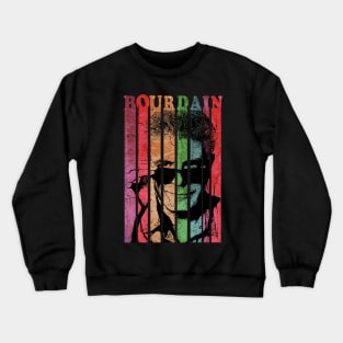 bourdain sunglasses//Retro Vintage aesthetic Crewneck Sweatshirt